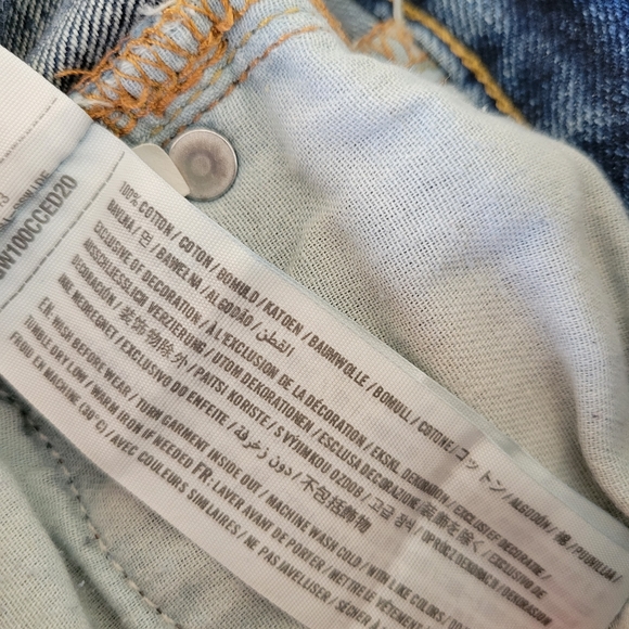 Abercrombie Mens Jeans Slim Straight 28x32 Button Fly Distressed Medium Wash - Picture 7 of 9